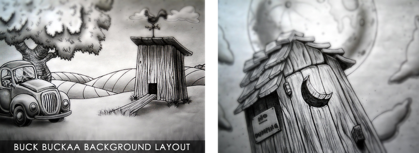 2D animation background design art